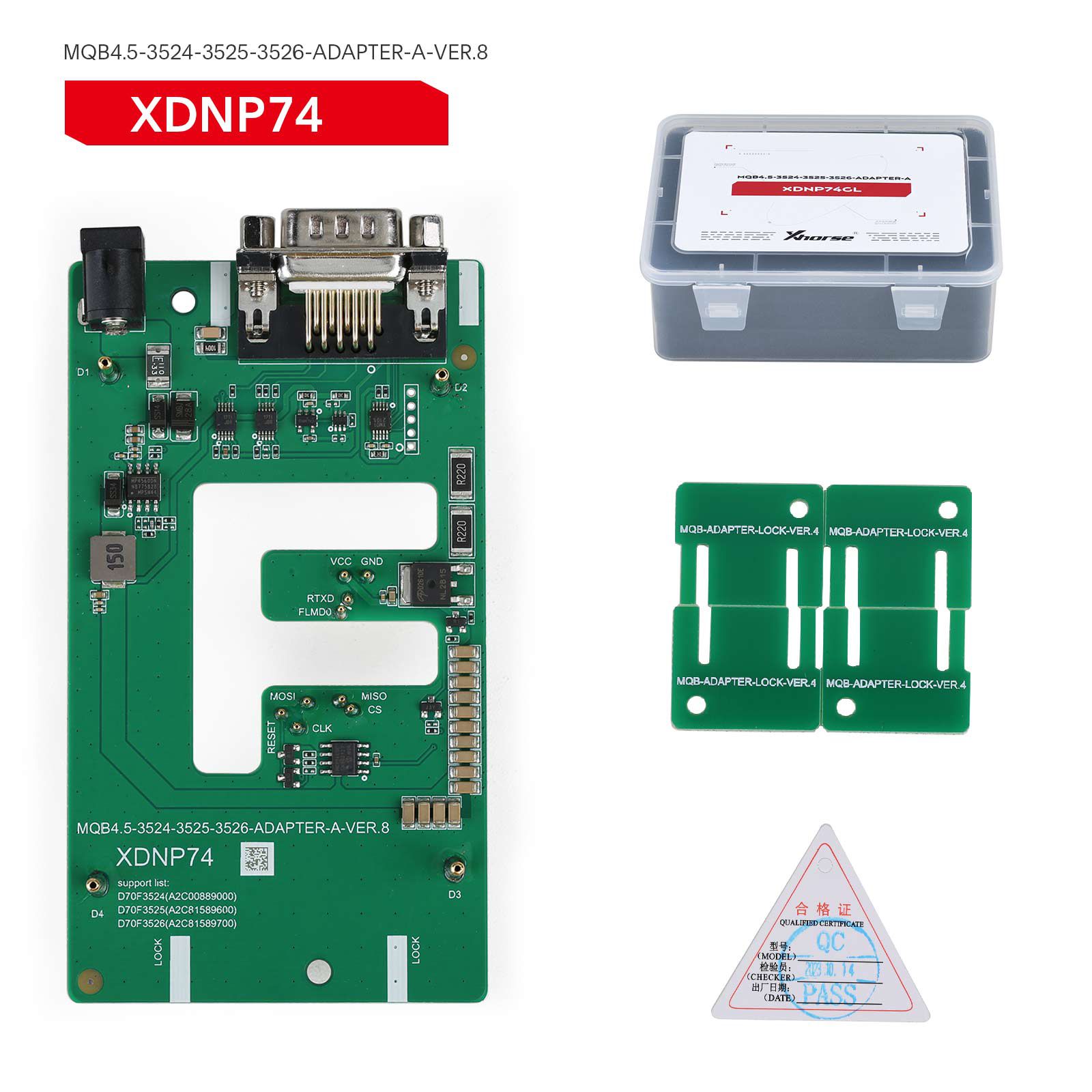 2024 Xhorse MQB48 No Disassembly No Soldering 13 Full Set Adapters XDNPM3GL