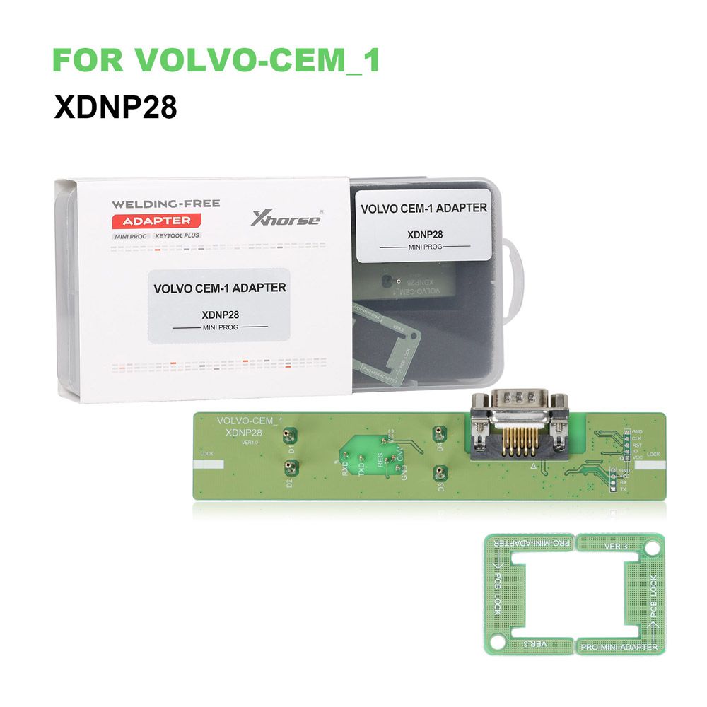  Xhorse Solder-Free Adapters and Cables Full Set XDNPP0CH 16pcs Work with VVDI Prog/ MINI PROG and KEY TOOL PLUS