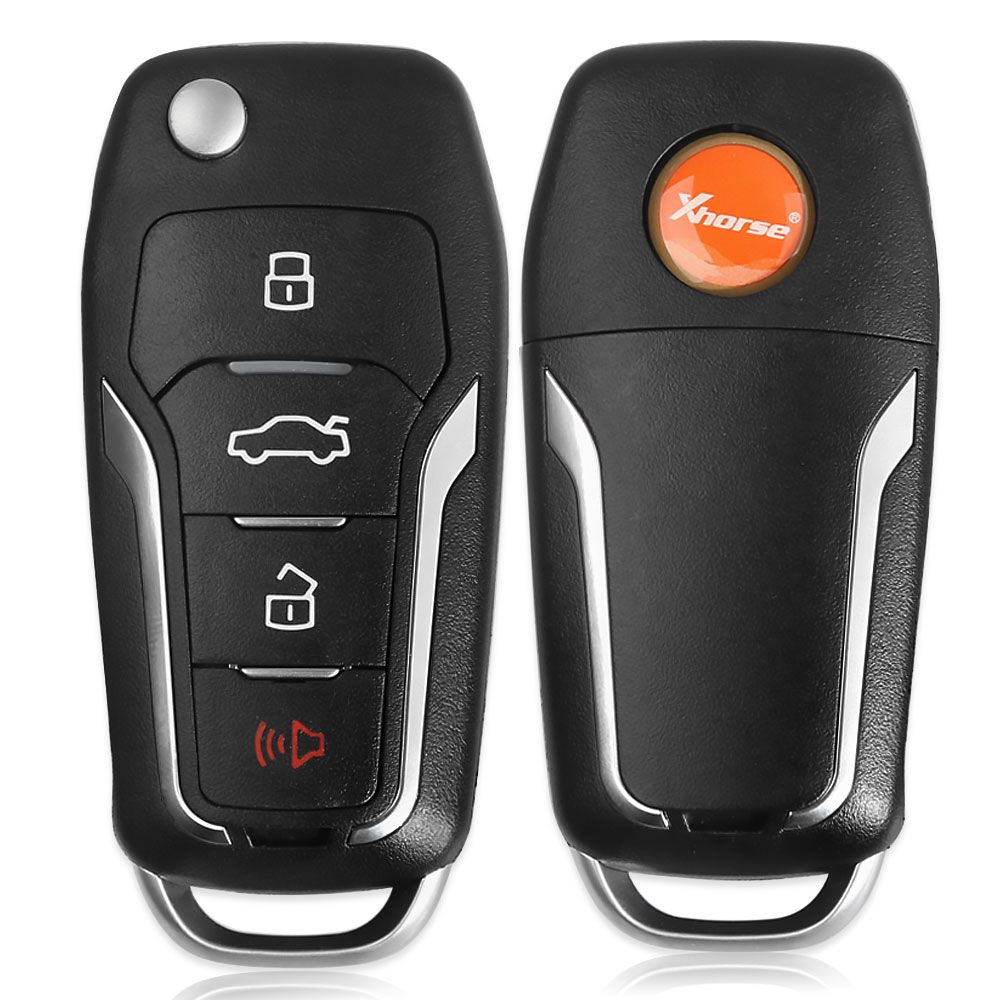  Xhorse XKFO01EN Wire Remote Key Ford Condor Flip 4 Buttons Unmovable Key King English Version 5pcs/lot