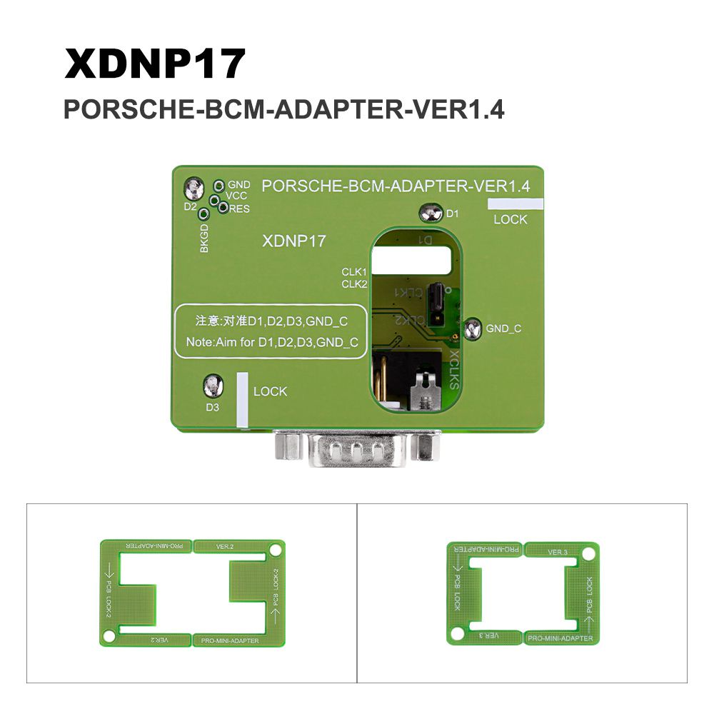 Xhorse XDNP17 Solder-Free Adapters for Porsche Work with VVDI Prog/ MINI PROG and KEY TOOL PLUS