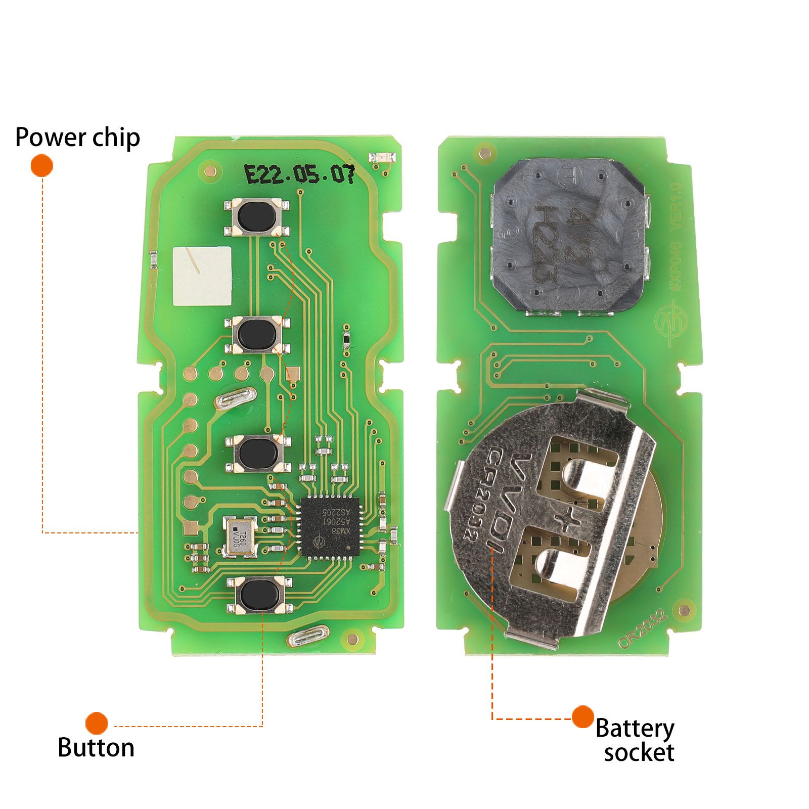 Newest Xhorse XSTO01EN TOY.T for Toyota XM38 Smart Key with Shell Support 4D 8A 4A