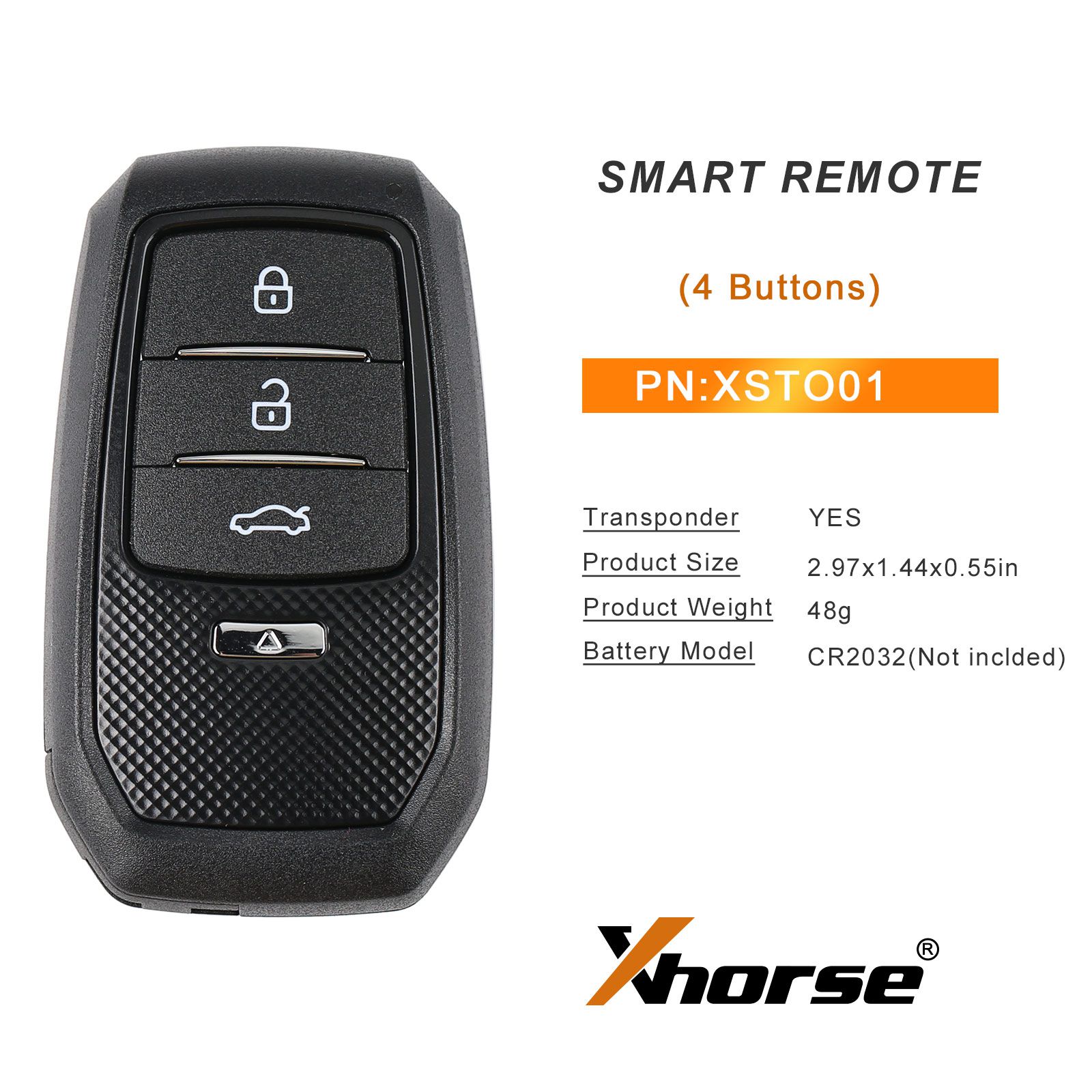 Newest Xhorse XSTO01EN TOY.T for Toyota XM38 Smart Key with Shell Support 4D 8A 4A