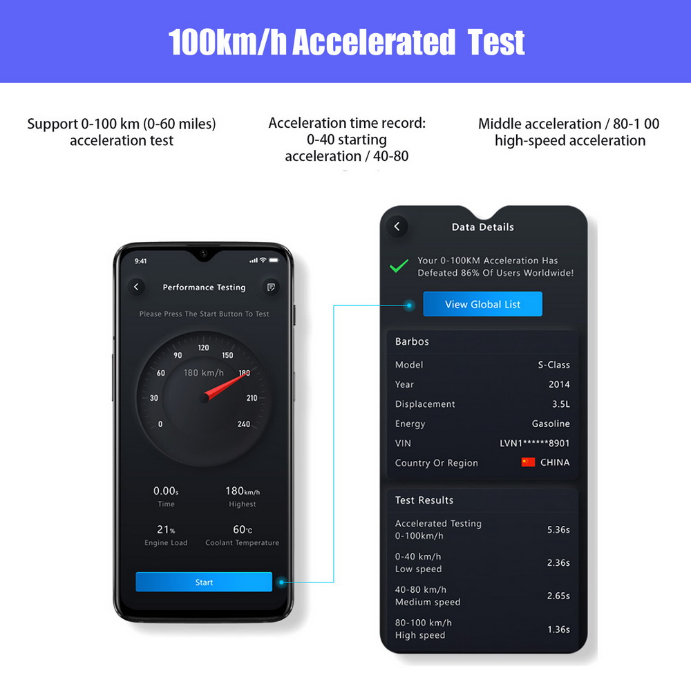 XTOOL AD10 ELM327 Advancer OBD2 Diagnostic Scanner