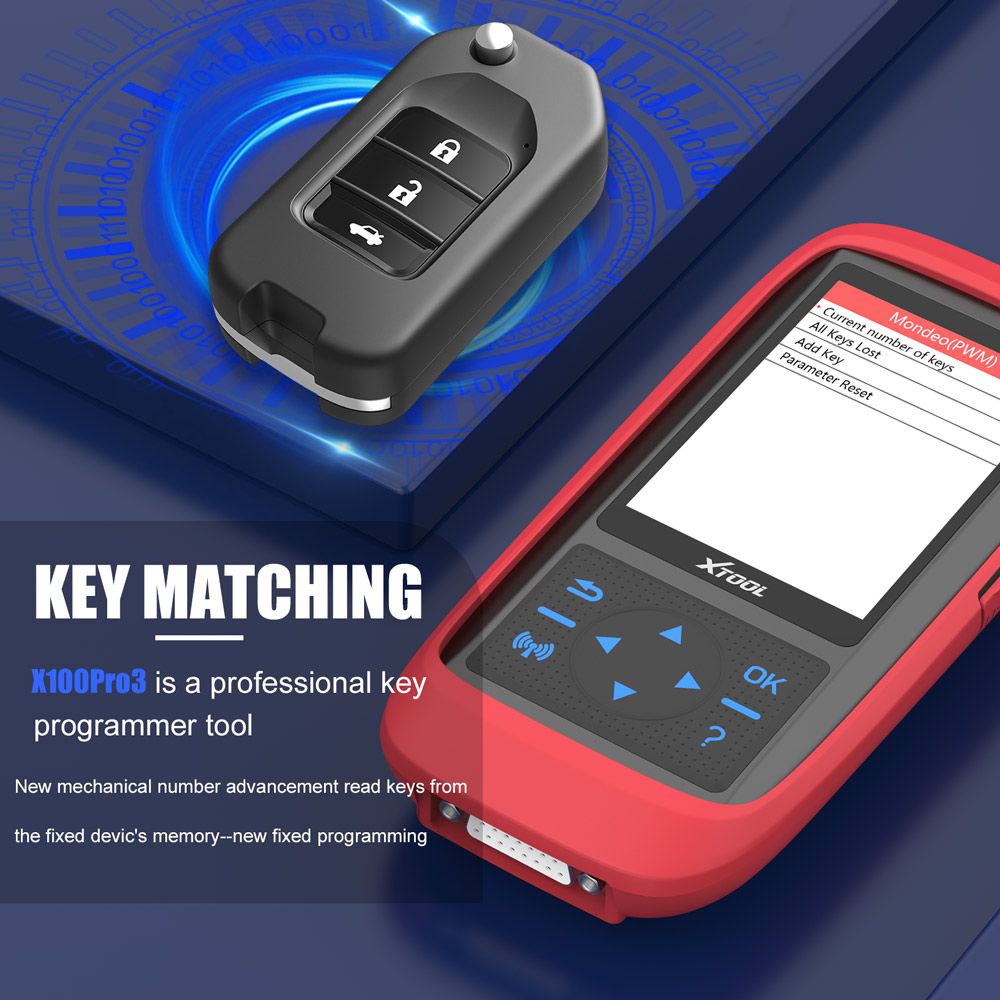 XTOOL X100 Pro3 Professional Auto Key Programmer Add EPB, ABS, TPS Reset Functions Free Update Lifetime