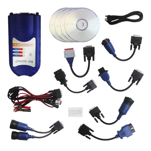 XTruck USB Link + 125032 Software Diesel Truck Interface For Heavy Duty Truck