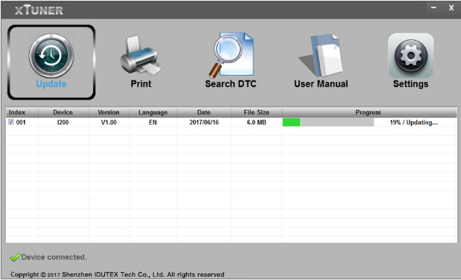 Multi-language XTUNER AM1011 OBDII/EOBD Plus Code Reader