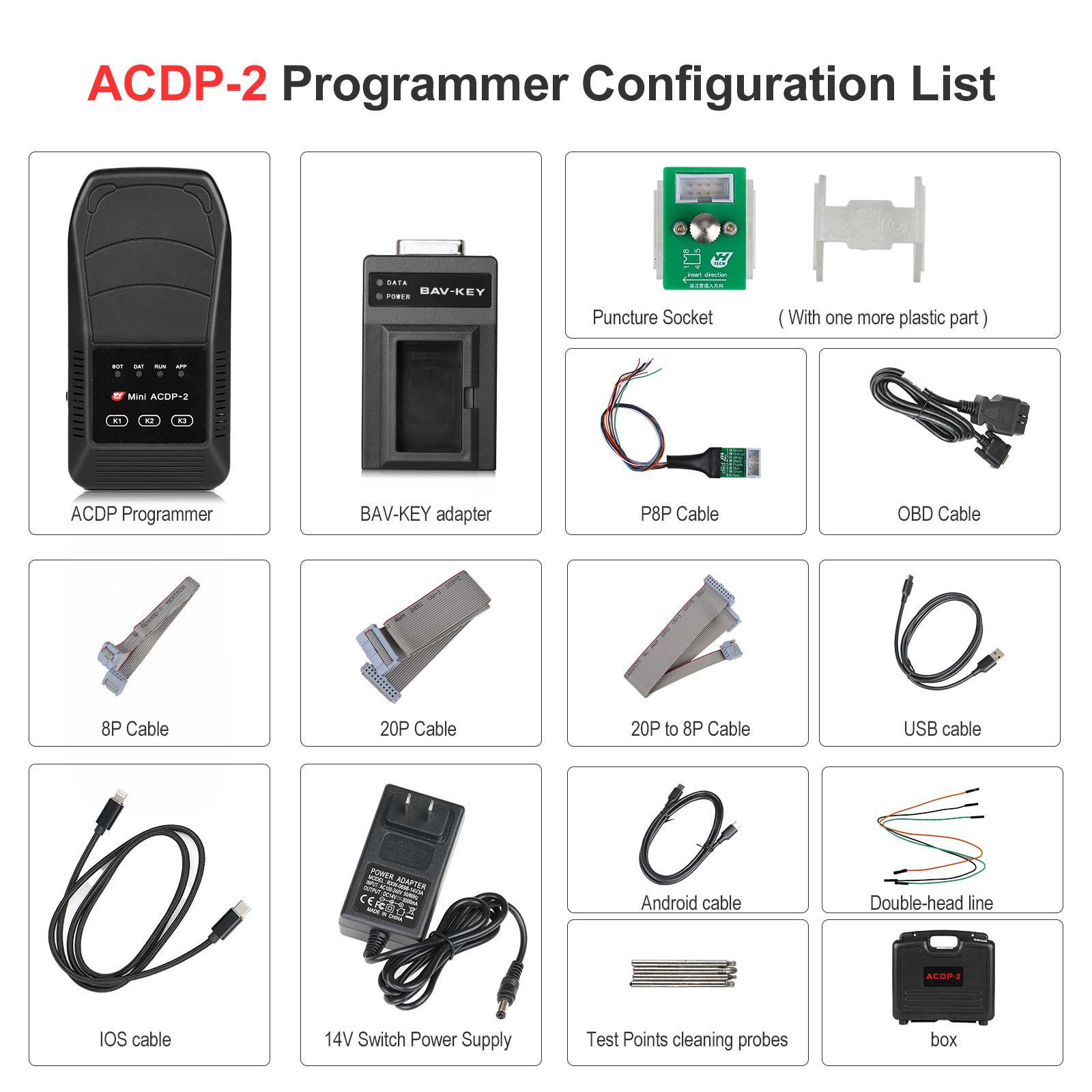 2025 Yanhua Mini ACDP2 Hardware + Module 38 BMW G Series BDC2 Add Key License A503