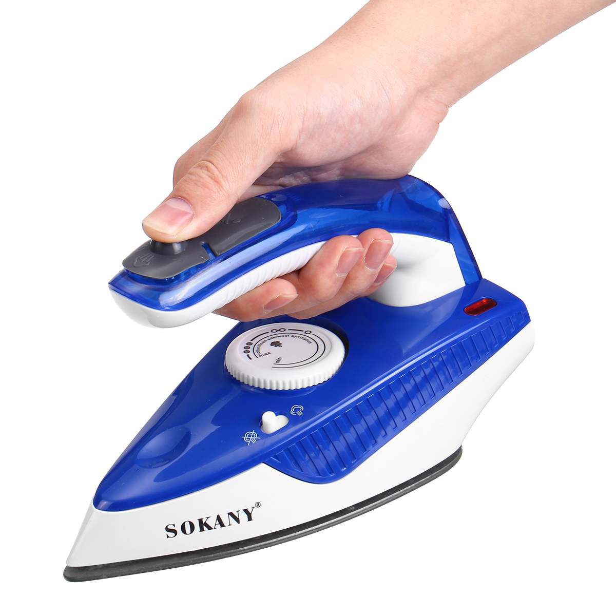 1000W Mini Spray Steam Iron Ceramic Coating Soleplate Fo