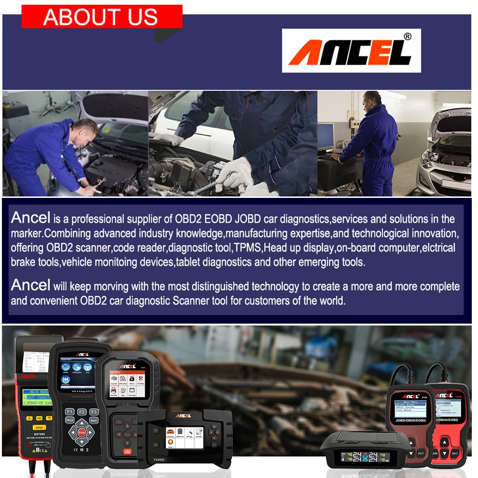 Ancel AD410 OBD2 Scanner