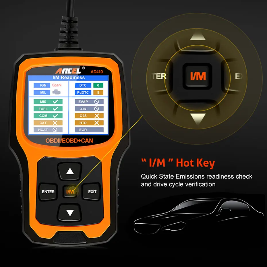 Ancel AD410 OBD2 Scanner