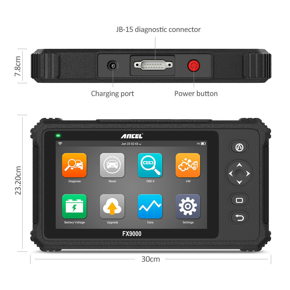 Ancel FX9000 OBD2 Automotive Scanner