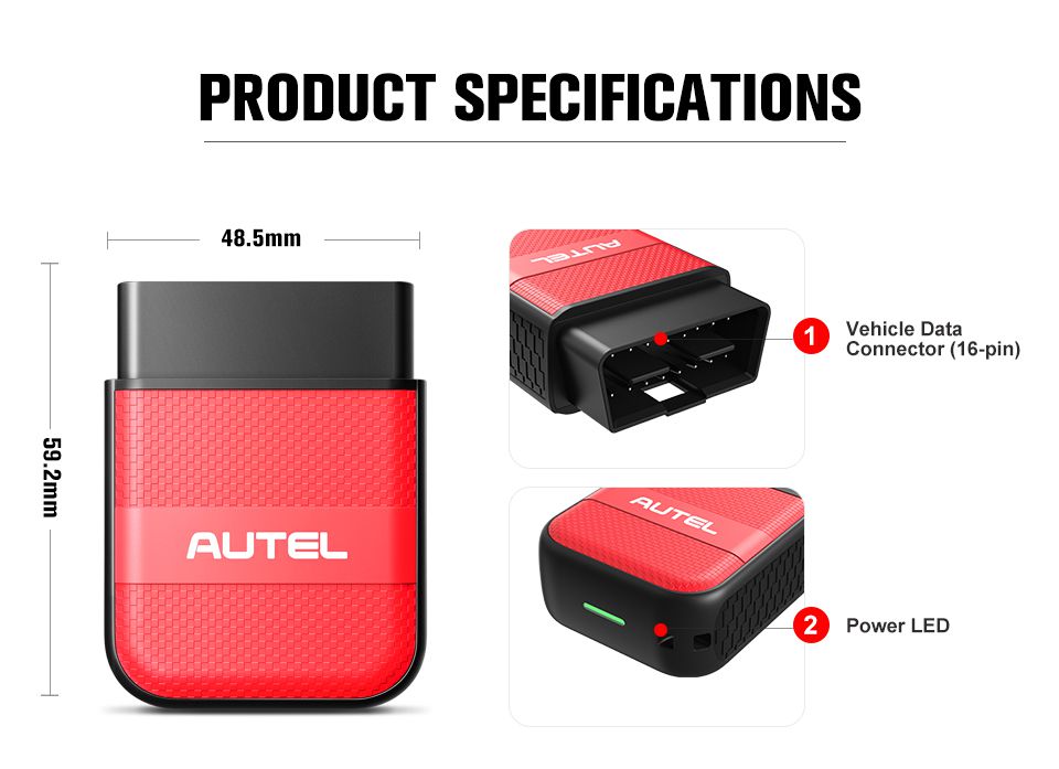 Autel AP200M Bluetooth OBD2 Code Reader 