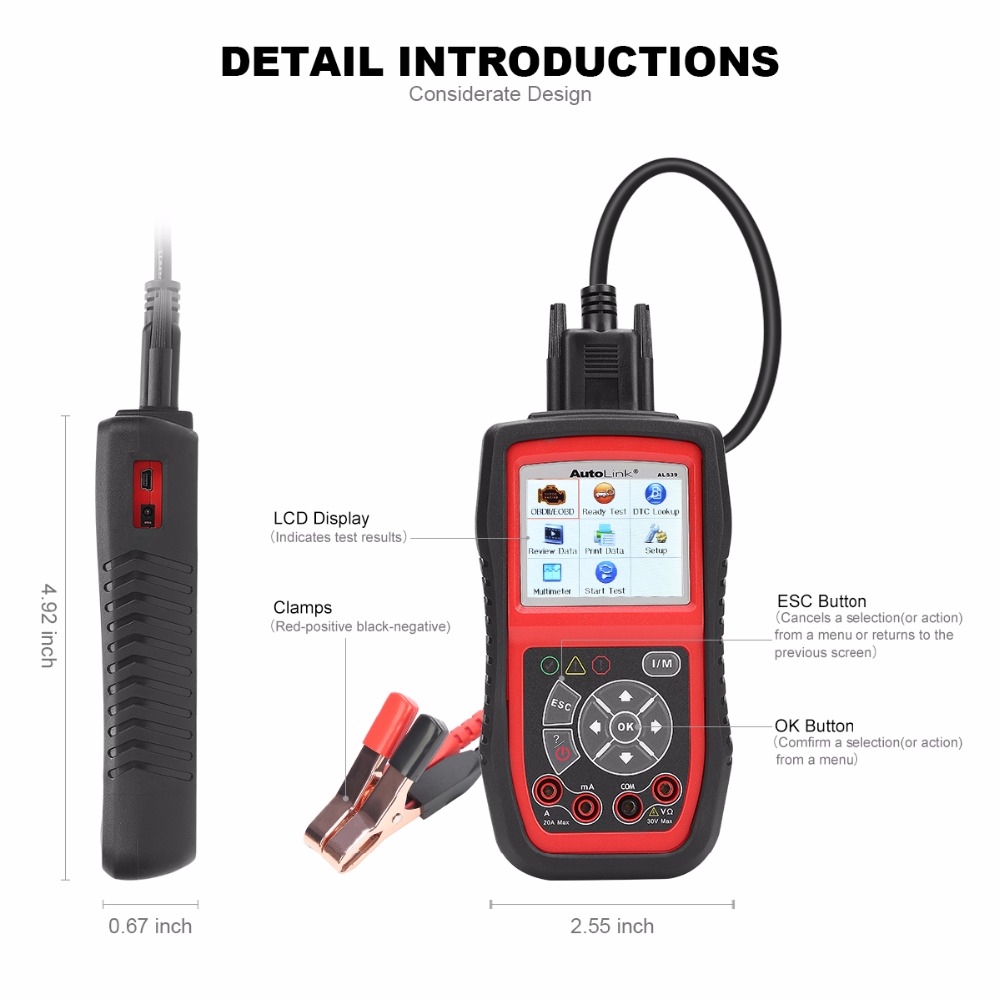 Autel AutoLink AL539B OBDII Code Reader 