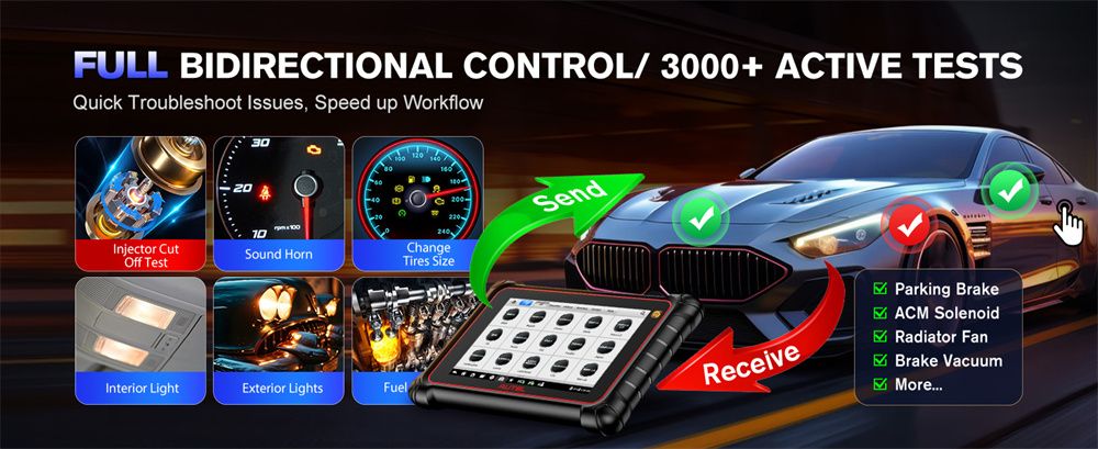 Autel MaxiCOM MK900TS MK900-TS Wireless TPMS Diagnostic