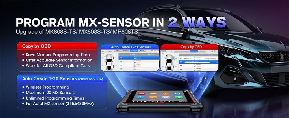 Autel MaxiCOM MK900TS MK900-TS Wireless TPMS Diagnostic