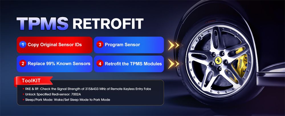 Autel MaxiCOM MK900TS MK900-TS Wireless TPMS Diagnostic