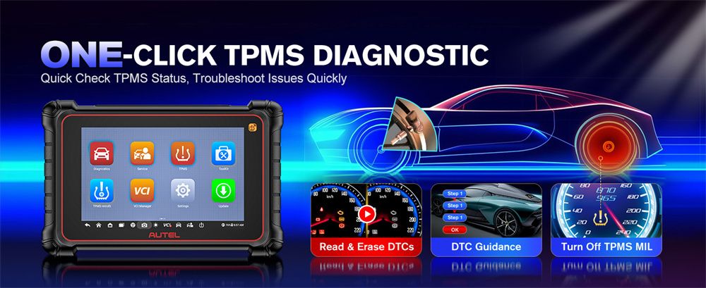 Autel MaxiCOM MK900TS MK900-TS Wireless TPMS Diagnostic