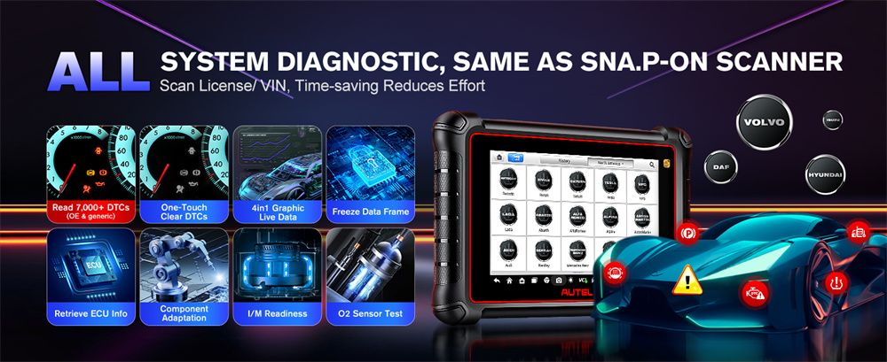 Autel MaxiCOM MK900TS MK900-TS Wireless TPMS Diagnostic