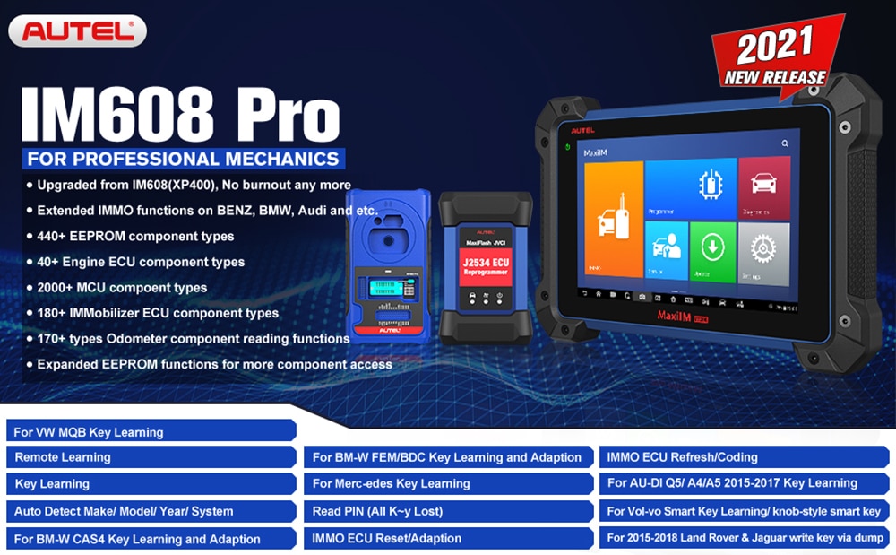 Original Autel MaxiIM IM608 PRO Auto Key Programmer 