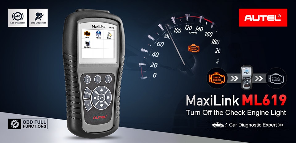 Autel MaxiLink ML619 CAN OBD2 Scanner