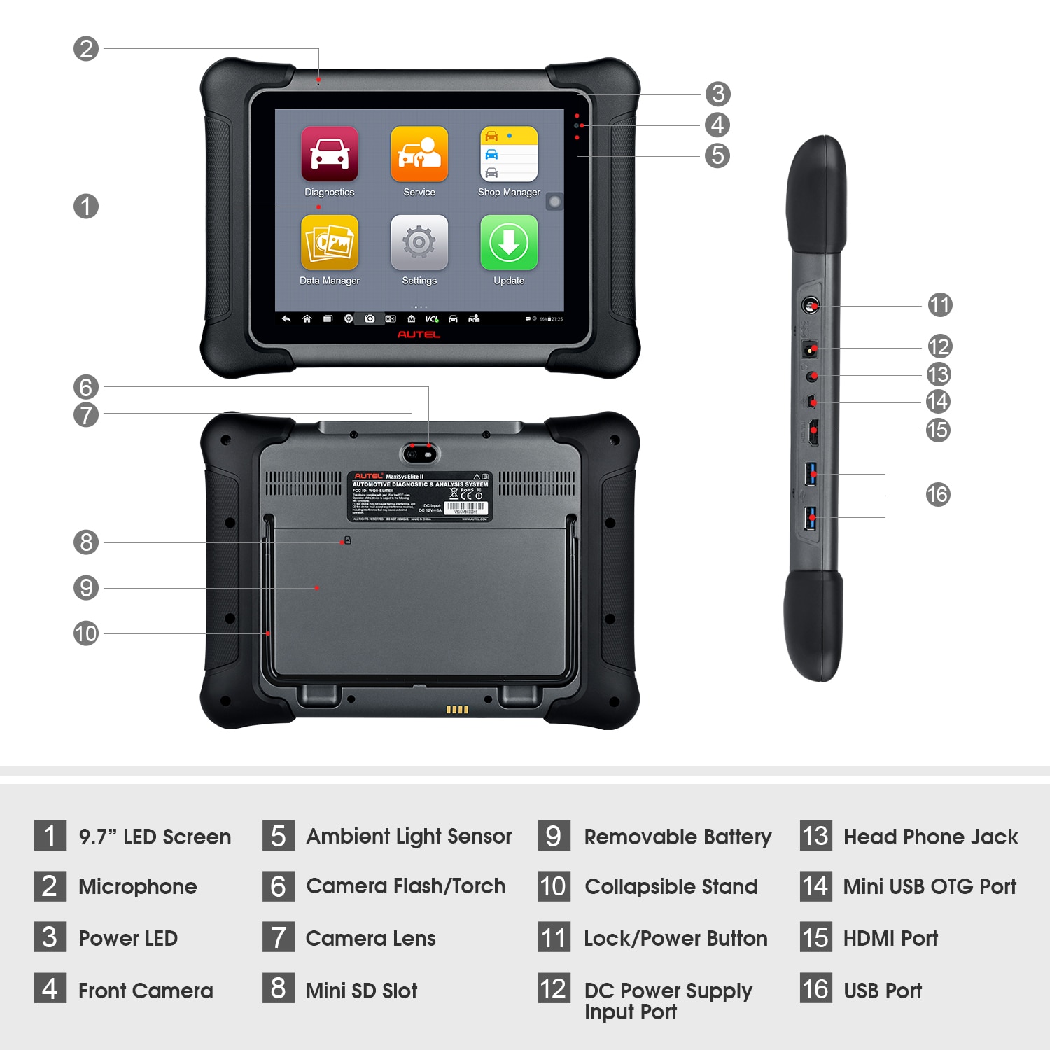 Autel Maxisys Elite II OBD2 Diagnostic Scanner Tool