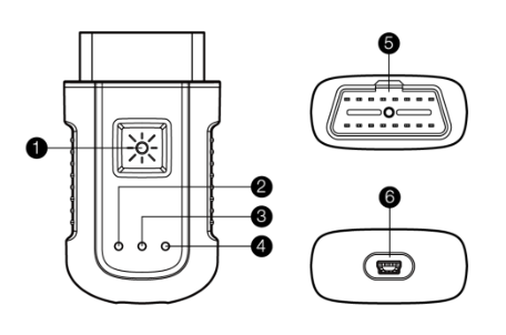 Autel MaxiSYS-VCI 100 Compact Bluetooth Vehicle Communic