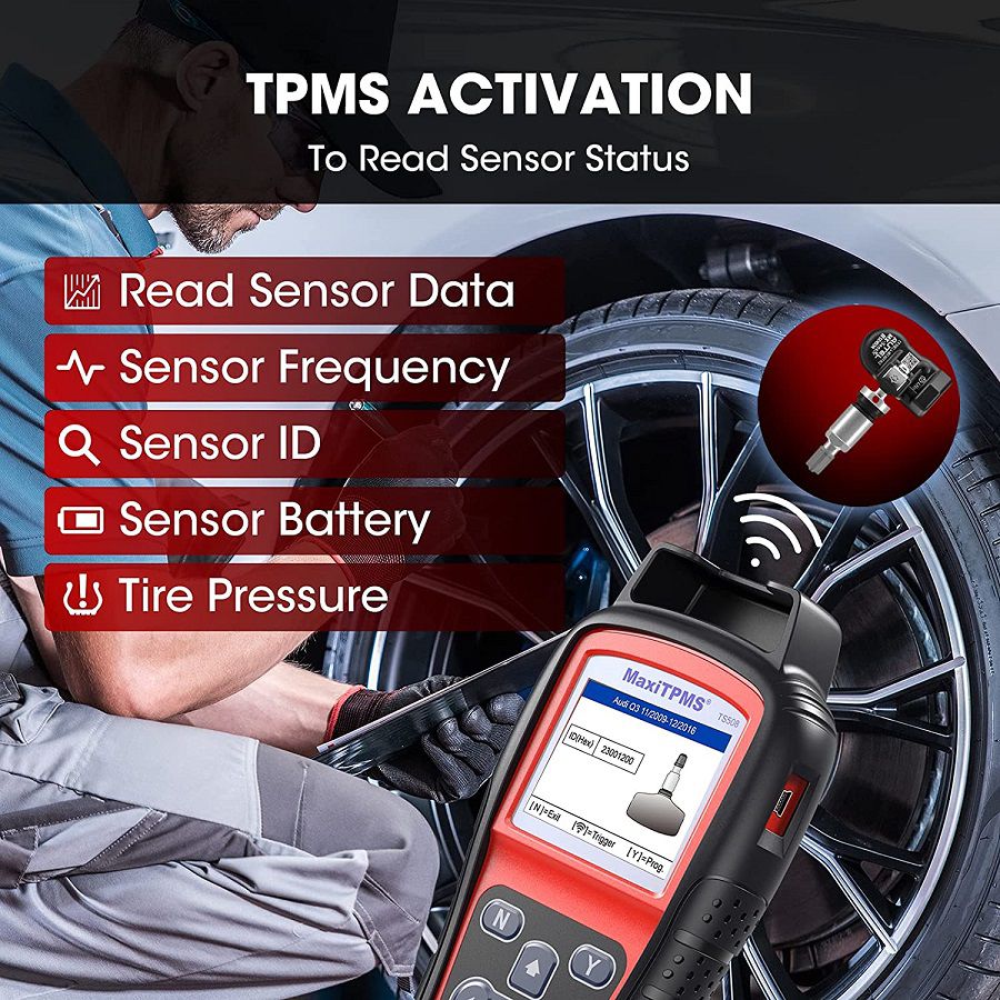 2023 Autel MaxiTPMS TS508 TPMS Relearn Tool