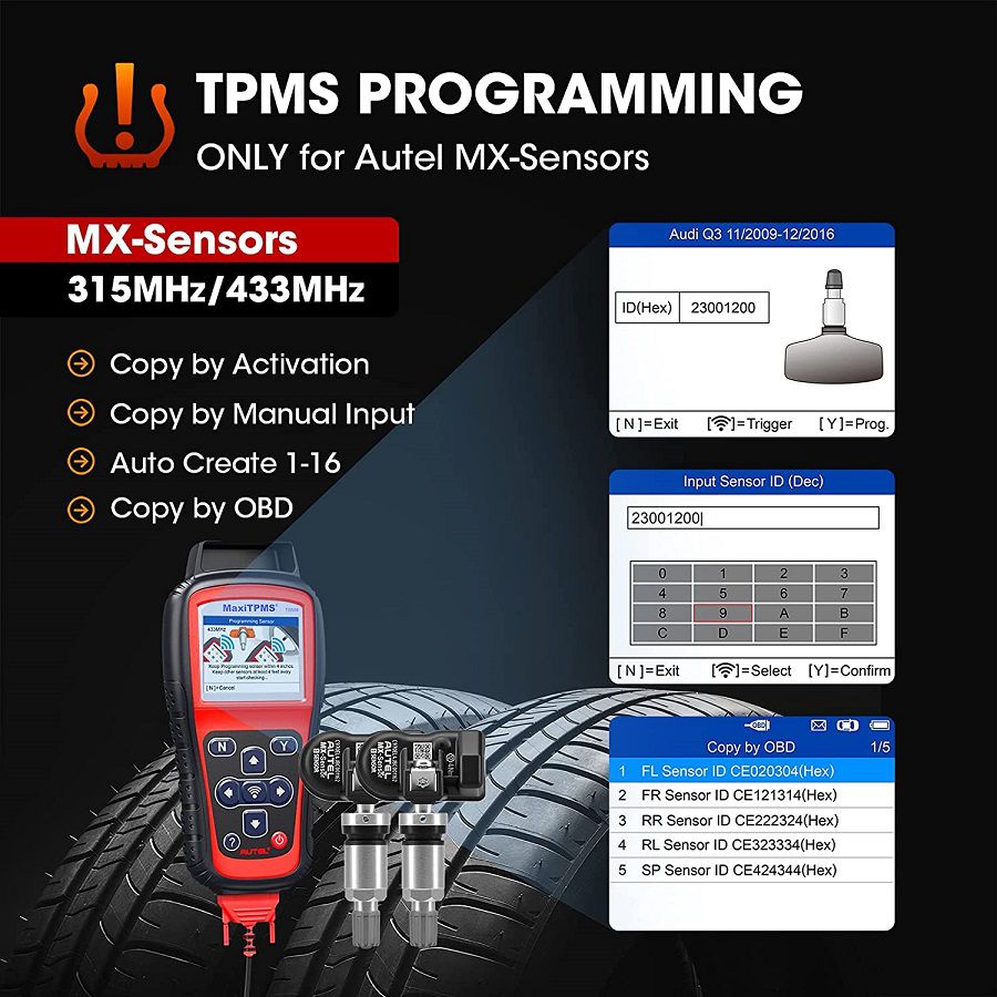 2023 Autel MaxiTPMS TS508 TPMS Relearn Tool