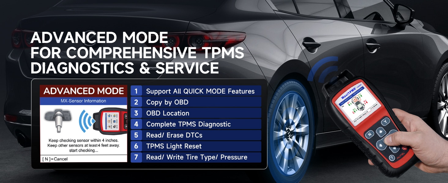 2023 Autel MaxiTPMS TS508WF TPMS Programming Tool