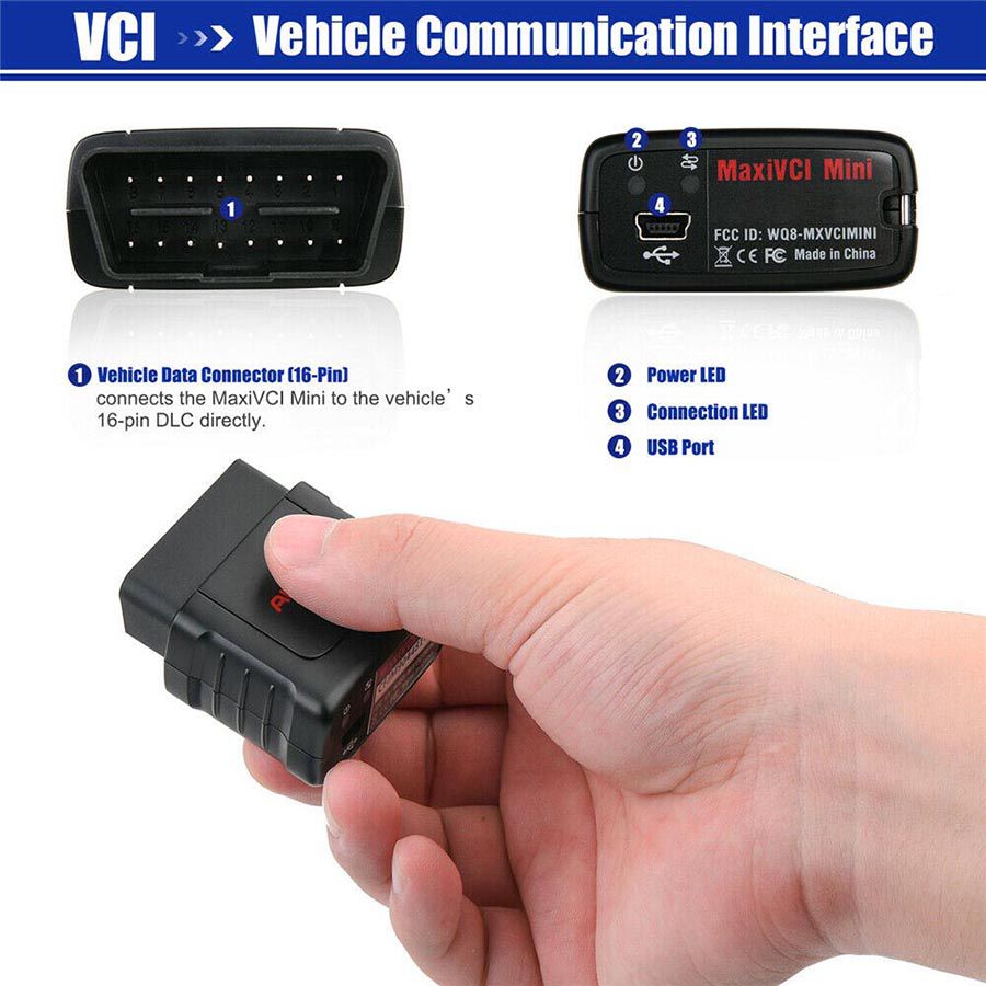 Original Autel MaxiVCI Mini VCI Mini Bluetooth Diagnosti