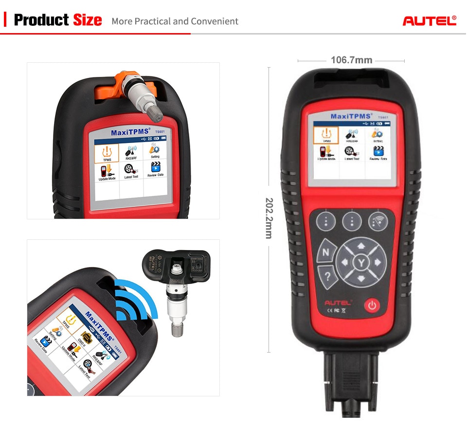 Autel MaxiTPMS TS601 TPMS Diagnostic and Service Tool