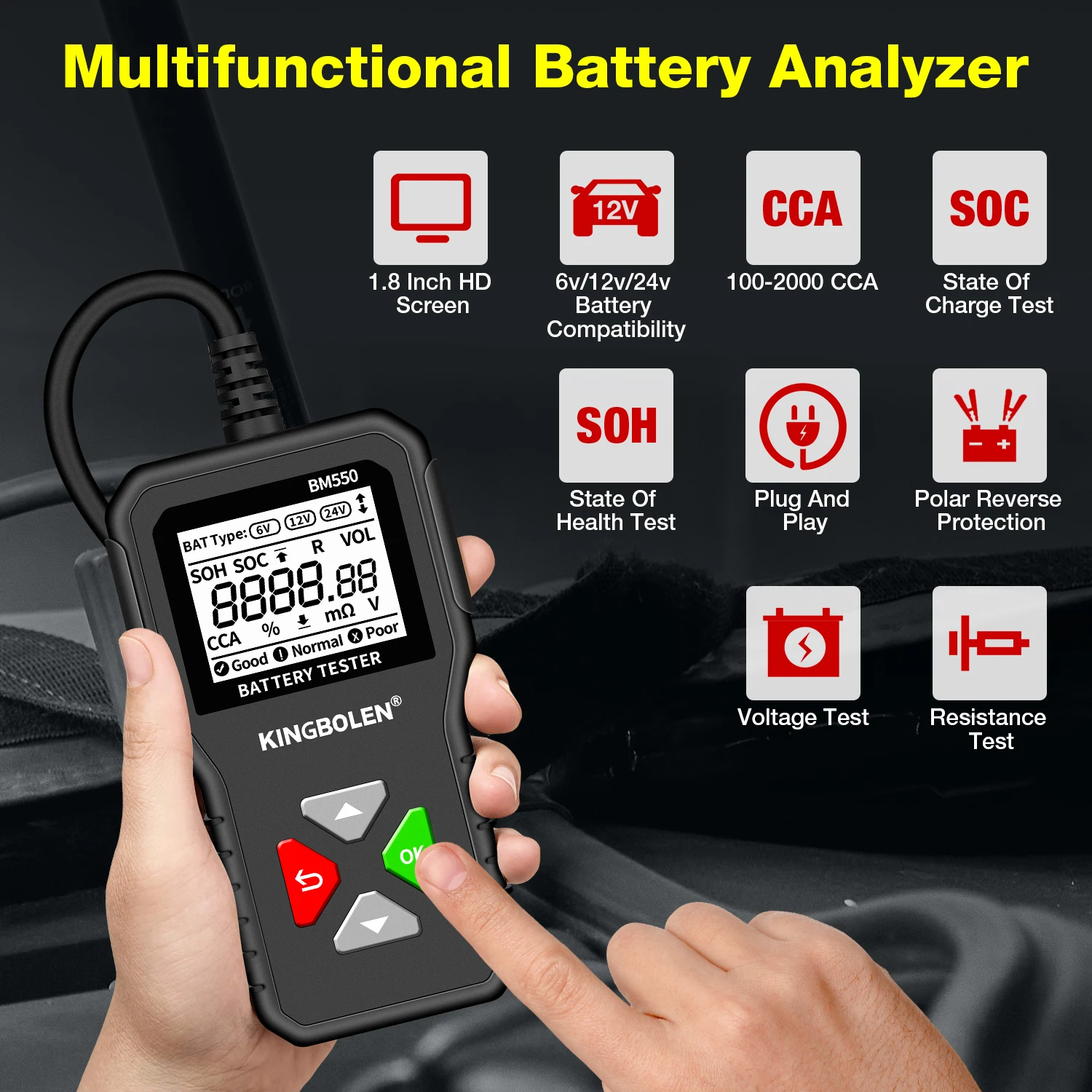 BM550 BM550 PLUS Car Battery Tester