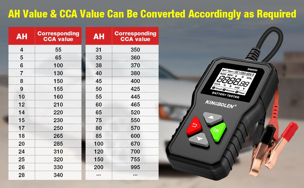 BM550 BM550 PLUS Car Battery Tester