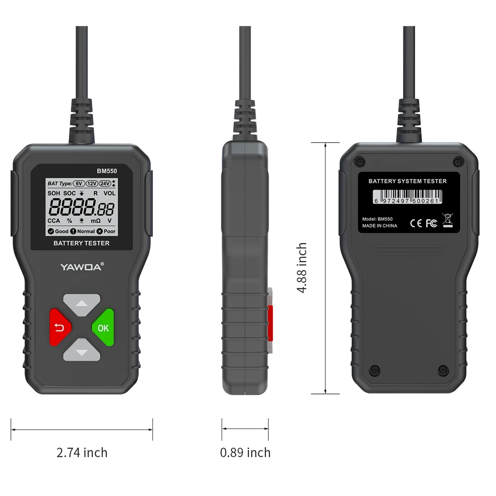 BM550 BM550 PLUS Car Battery Tester