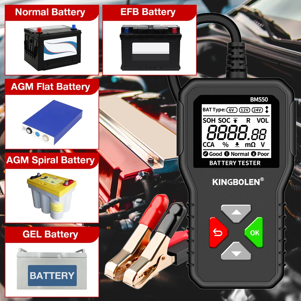 BM550 BM550 PLUS Car Battery Tester