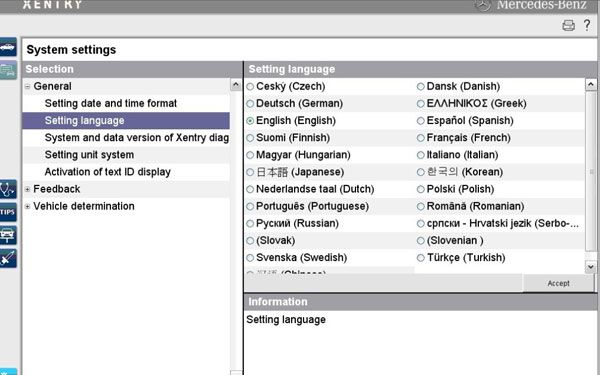 mb sd c4 compact c4 language 20 kinds of