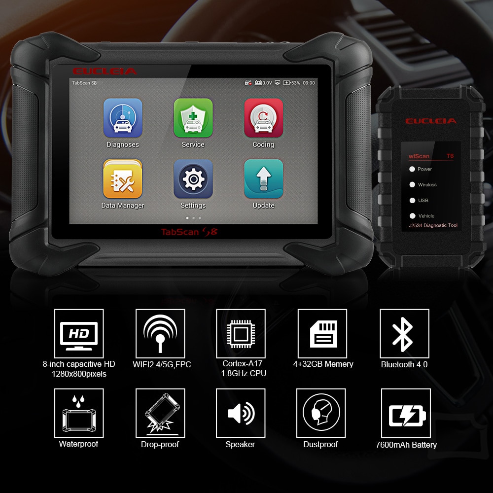 Eucleia Tabscan S8 Automotive Scanner