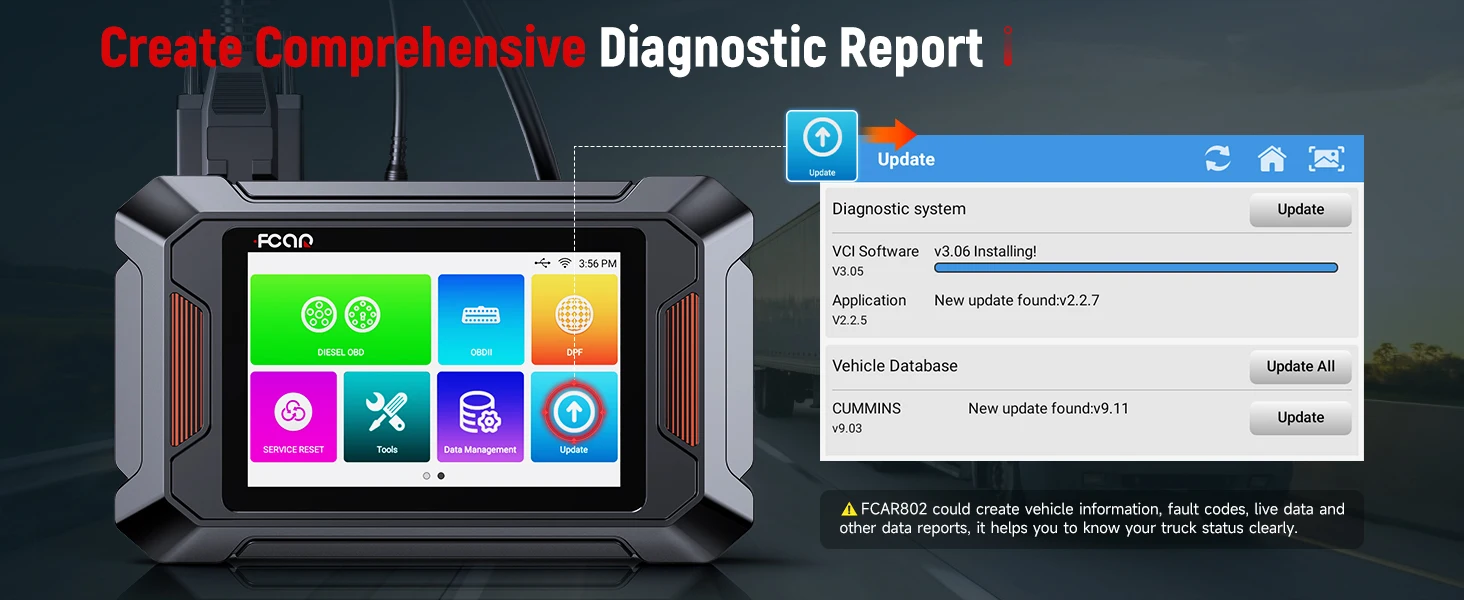 Fcar F802 Heavy Duty Truck Scanner