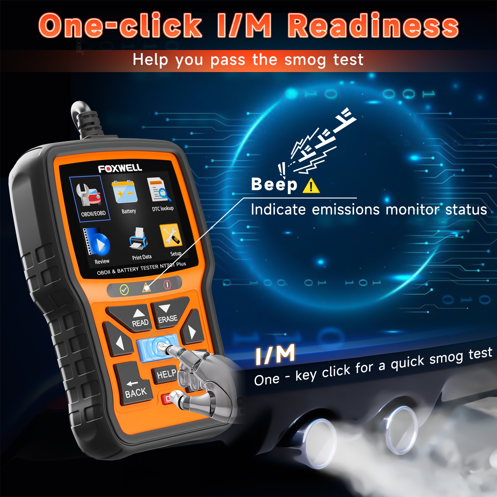 FOXWELL NT301Plus OBD2 Scanner