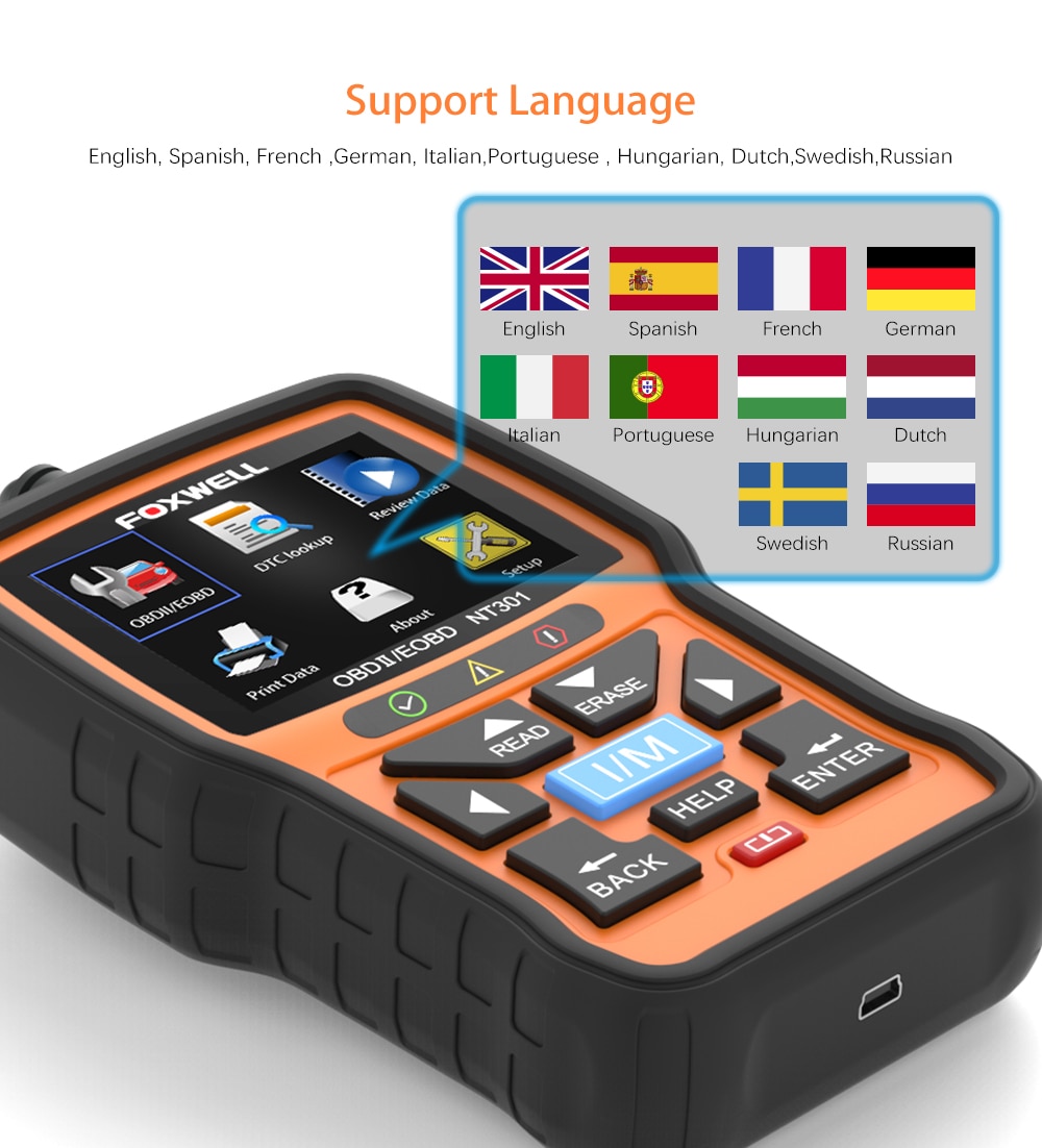 FOXWELL NT301Plus OBD2 Scanner