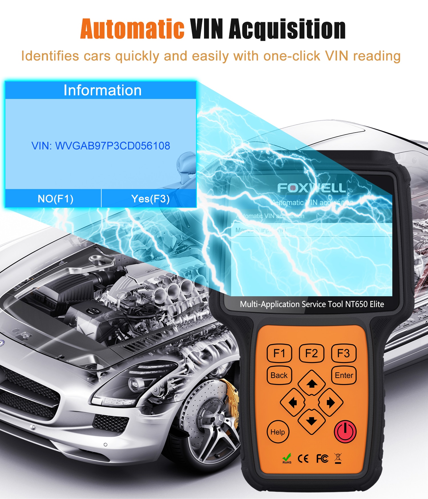 FOXWELL NT650 Elite OBD2 EOBD Diagnostic Tool