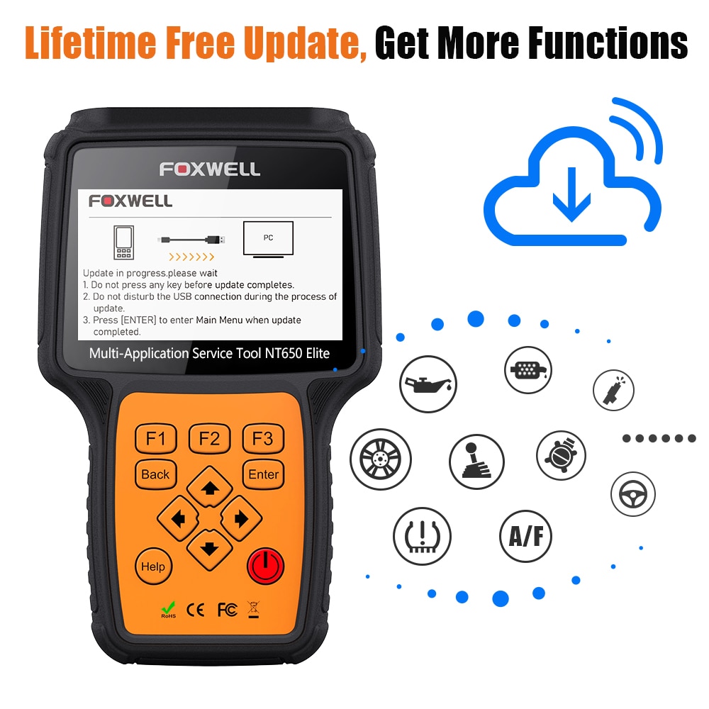 FOXWELL NT650 Elite OBD2 EOBD Diagnostic Tool