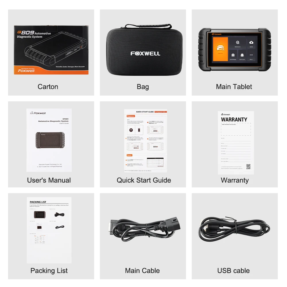 FOXWELL NT809 OBD2 Automotive Scanner