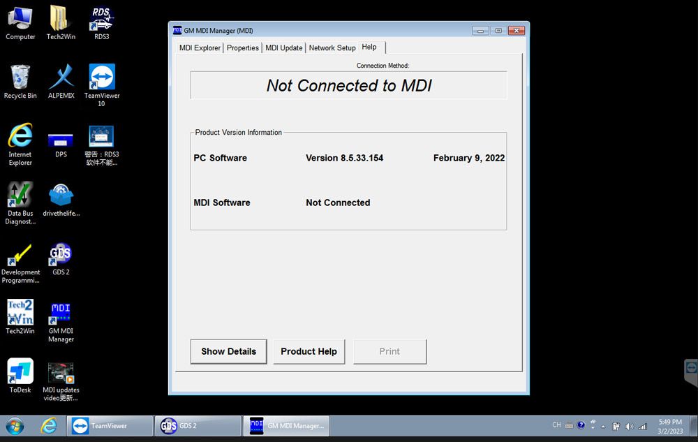 V2023.2.1 GM MDI GDS2 GM MDI GDS Tech 2 Win Software Sat