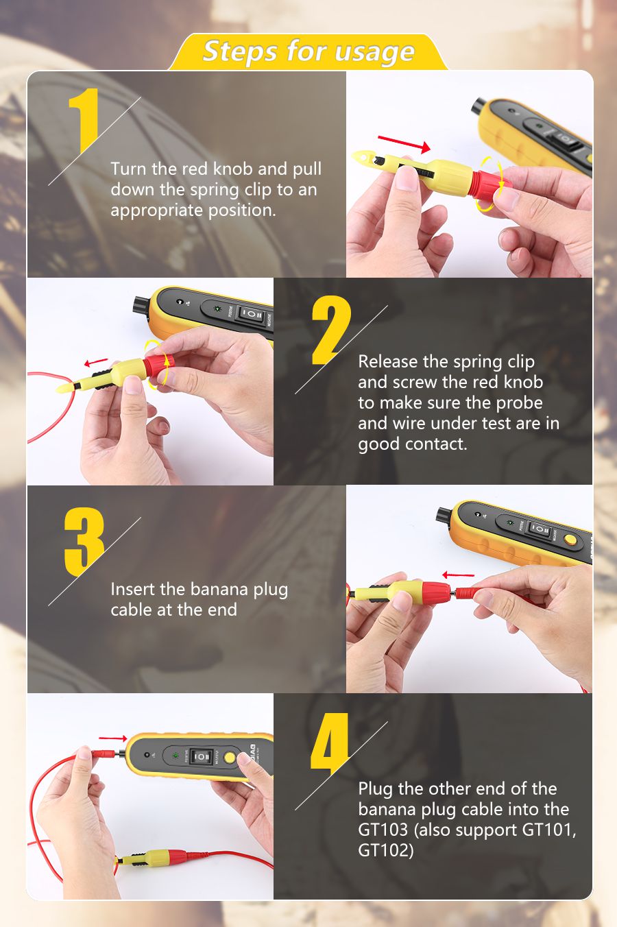 GODIAG GT103 Mini Pirt Electric Circuit Tester