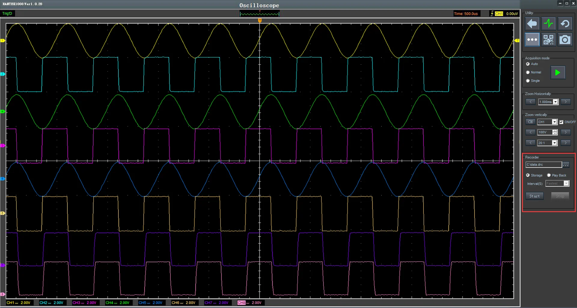 Hantek 1008c Automotive Oscilloscope