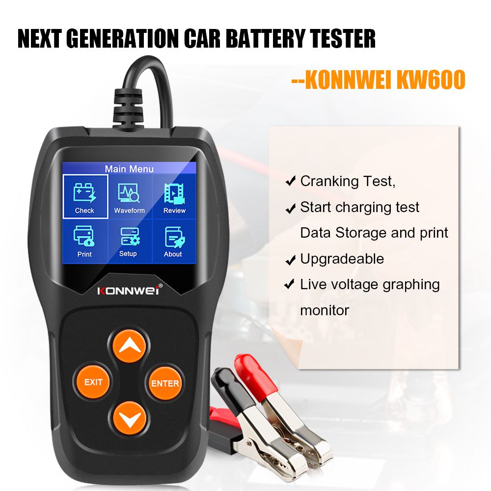 KONNWEI KW600 Car Battery Tester