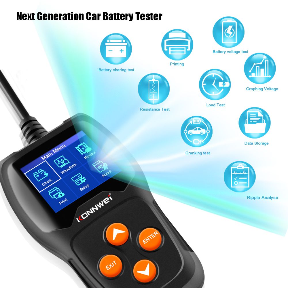 KONNWEI KW600 Car Battery Tester