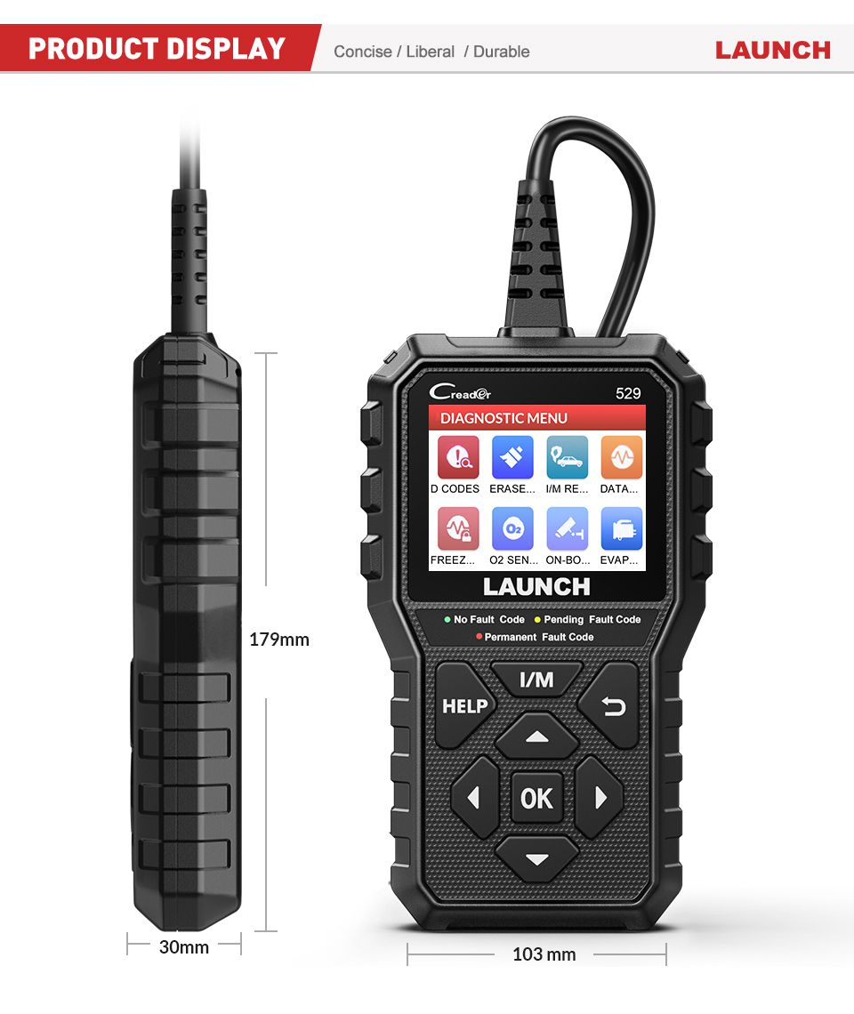 LAUNCH Creader 529 CR529 OBD2 Scanner