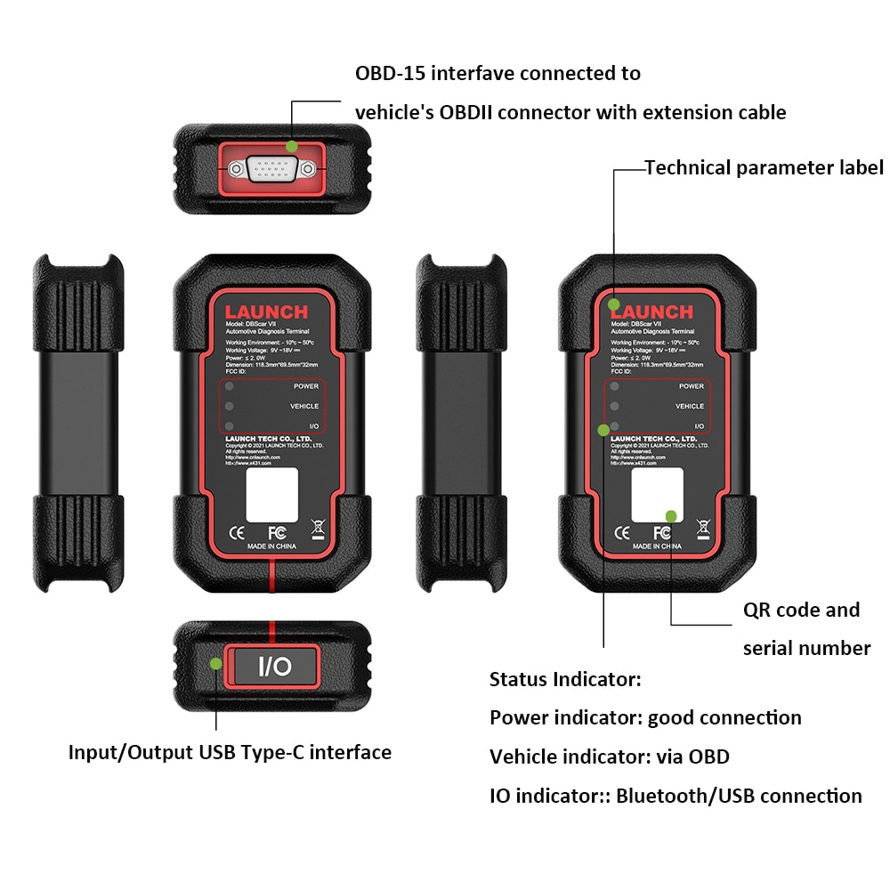 LAUNCH DBScar VII Bluetooth Scanner